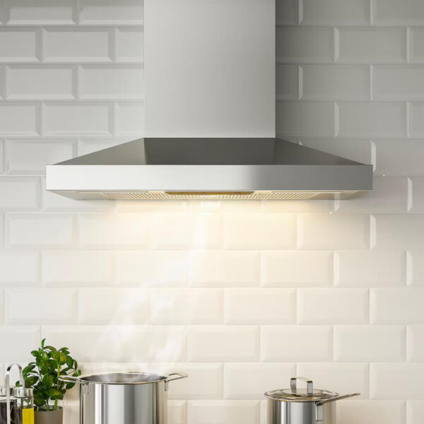 Wall mounted range hood Stainless steel Vinstgivande